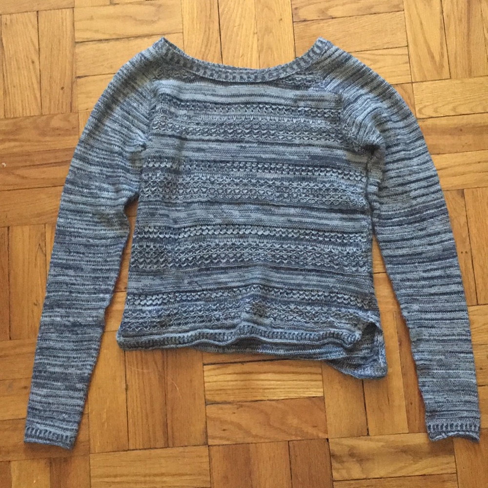 Navy and gray sweater